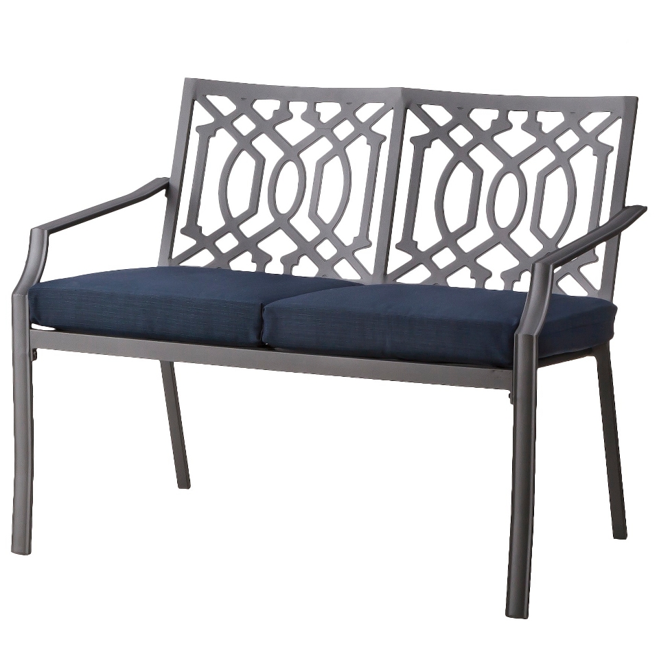 Harper Metal Patio Garden Bench with Cushions   Threshold™