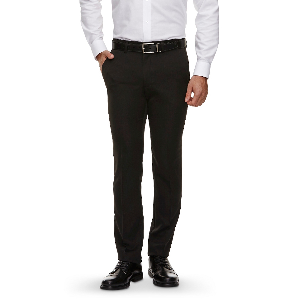 Haggar H26   Mens Performance Slim Fit Pants Black