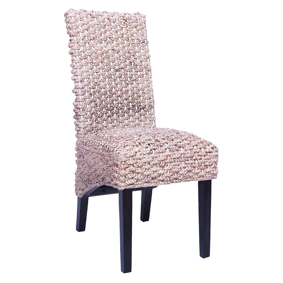 Boraam Delano Water Hyacinth Dining Chair   Natural (Set of 2)