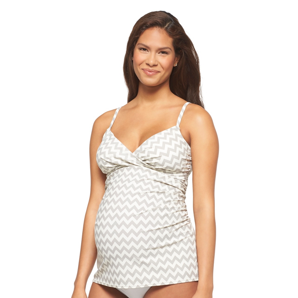 Maternity Tankini Top Gray/White  Liz Lange® for®