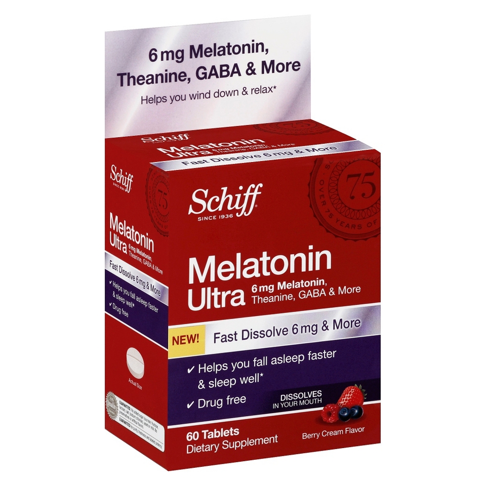 Schiff Melatonin Ultra Sleep Aid 6 mg Melatonin Tablet   60 Count