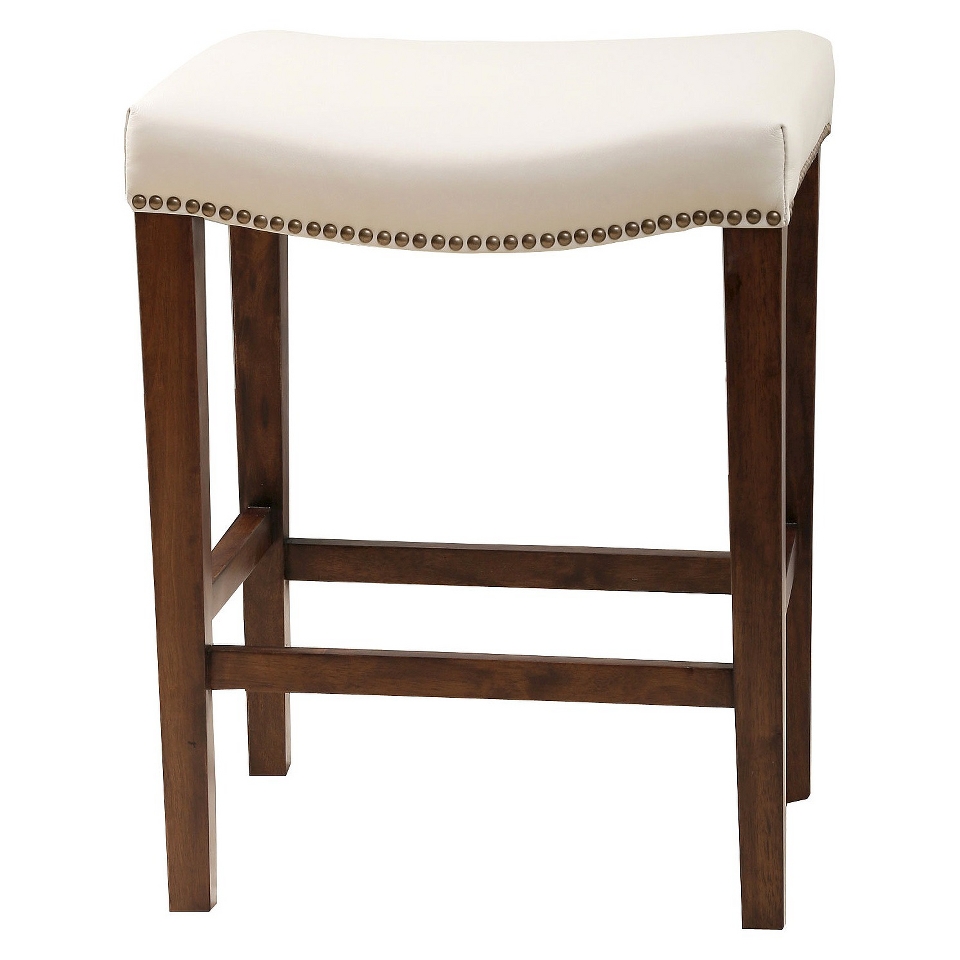 Abbyson Living Monica Pedersen Angelique Leather 26 Counter Stool