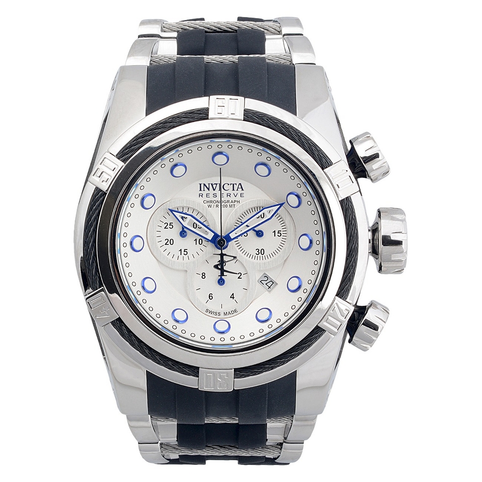 Mens Invicta Bolt Quartz Watch   Silver