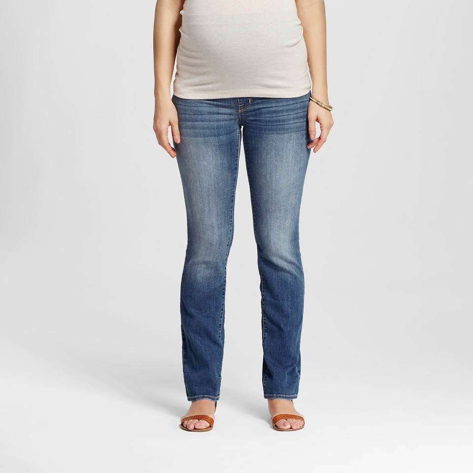 Maternity Medium Wash Bootcut Jean Over the Belly Liz Lange® for