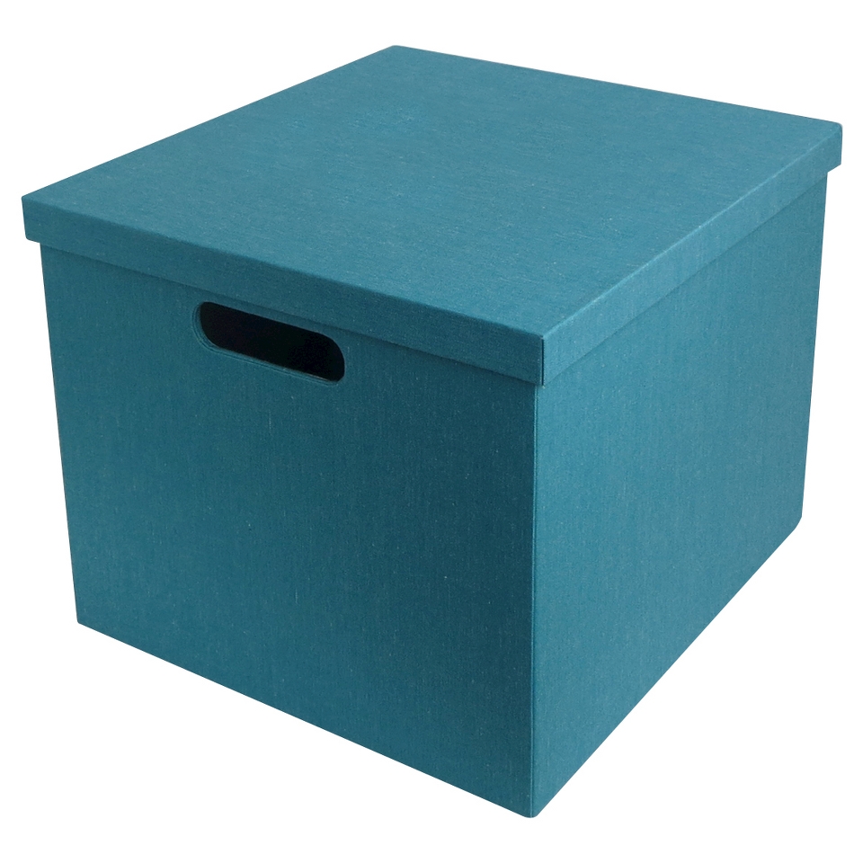 Decorative Bin RE Canvas Teal Square