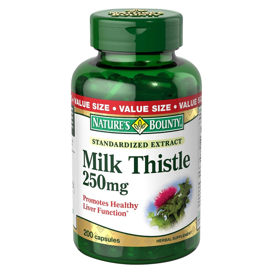 Natures Bounty Milk Thistle 250 mg Capsules   200 Count