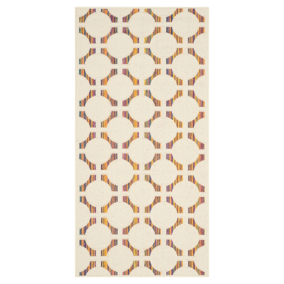 James Outdoor Patio Rug   Cream/Multi color