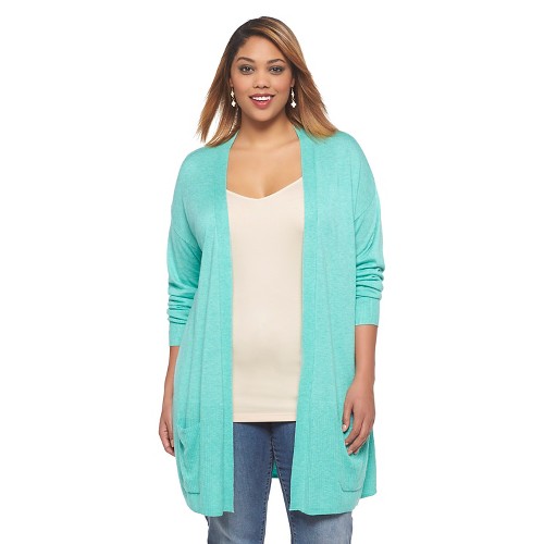 Women's Plus Size Long Sleeve Cardigan Sweater-Ava & Viv | eBay