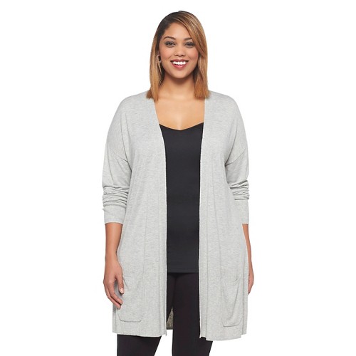 Women's Plus Size Long Sleeve Cardigan Sweater-Ava & Viv | eBay