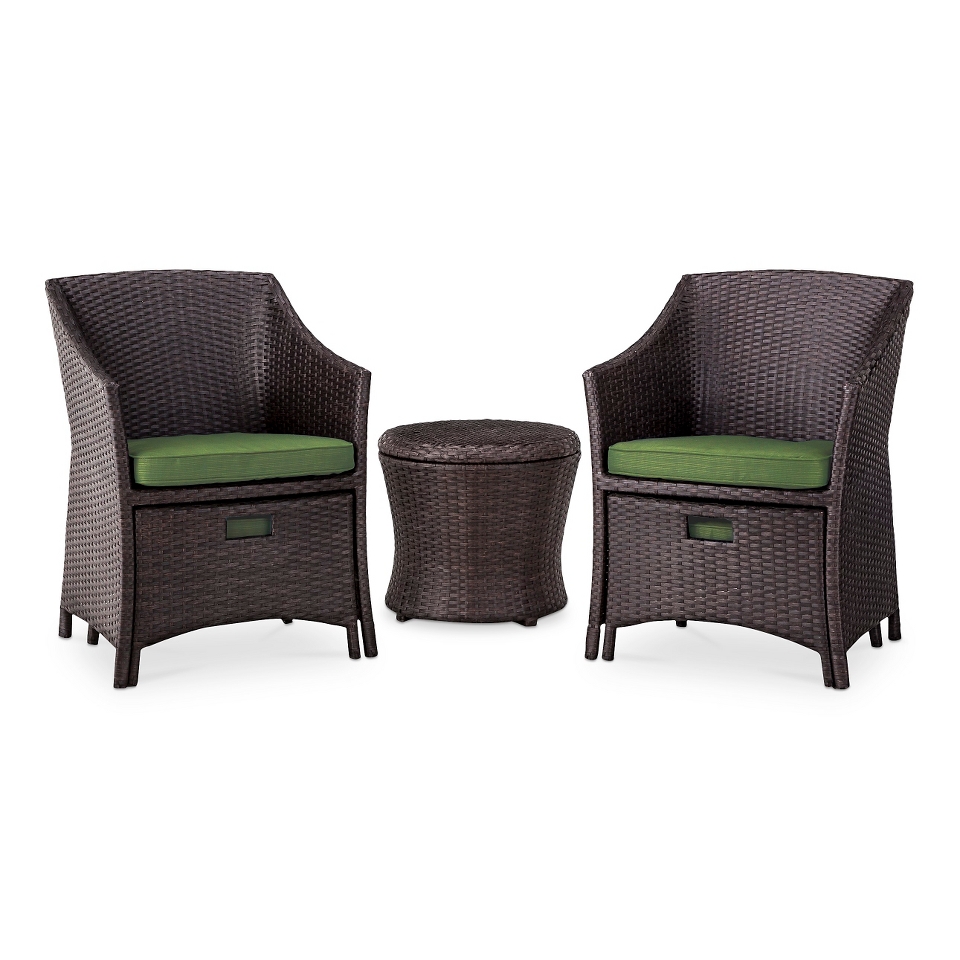 Threshold™ Loft 5 Piece Wicker Patio Conversation Furniture Set