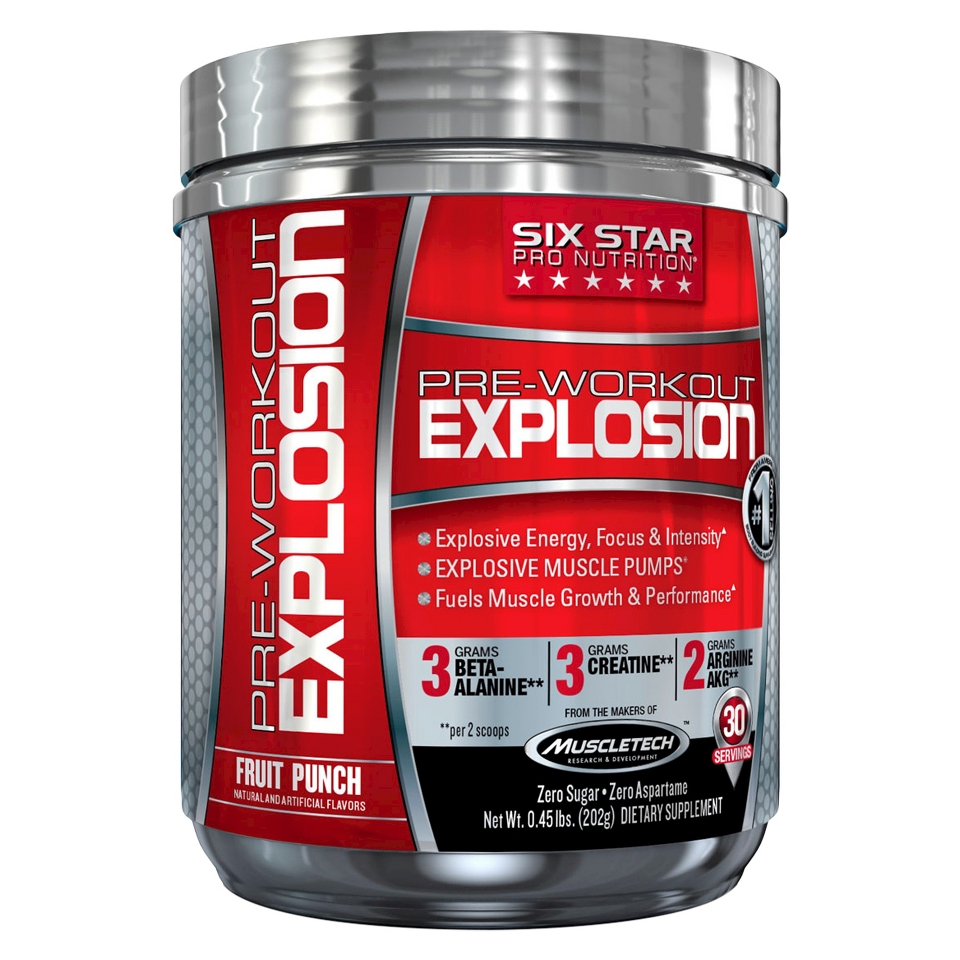 Six Star Pre Workout Explosion   0.45 lbs