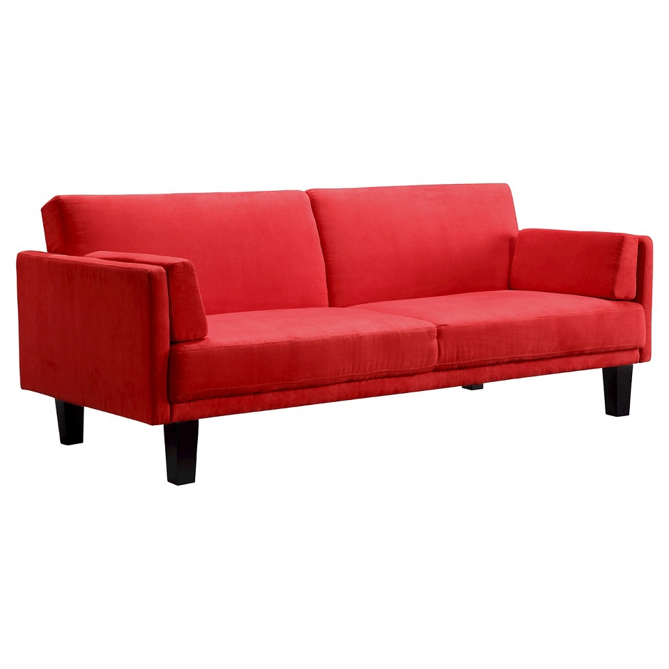 Metro Futon Sofa Bed   Red