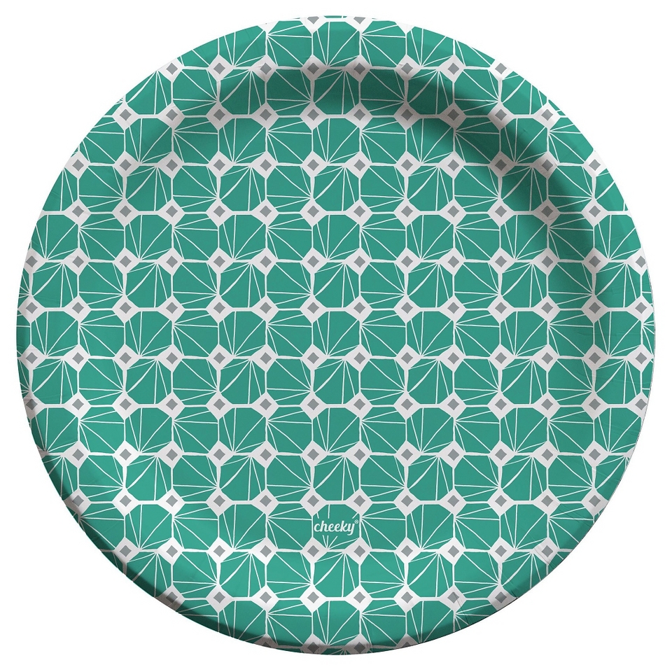 Cheeky Home 9” Blue Scallop Edge Disposable Paper Plates