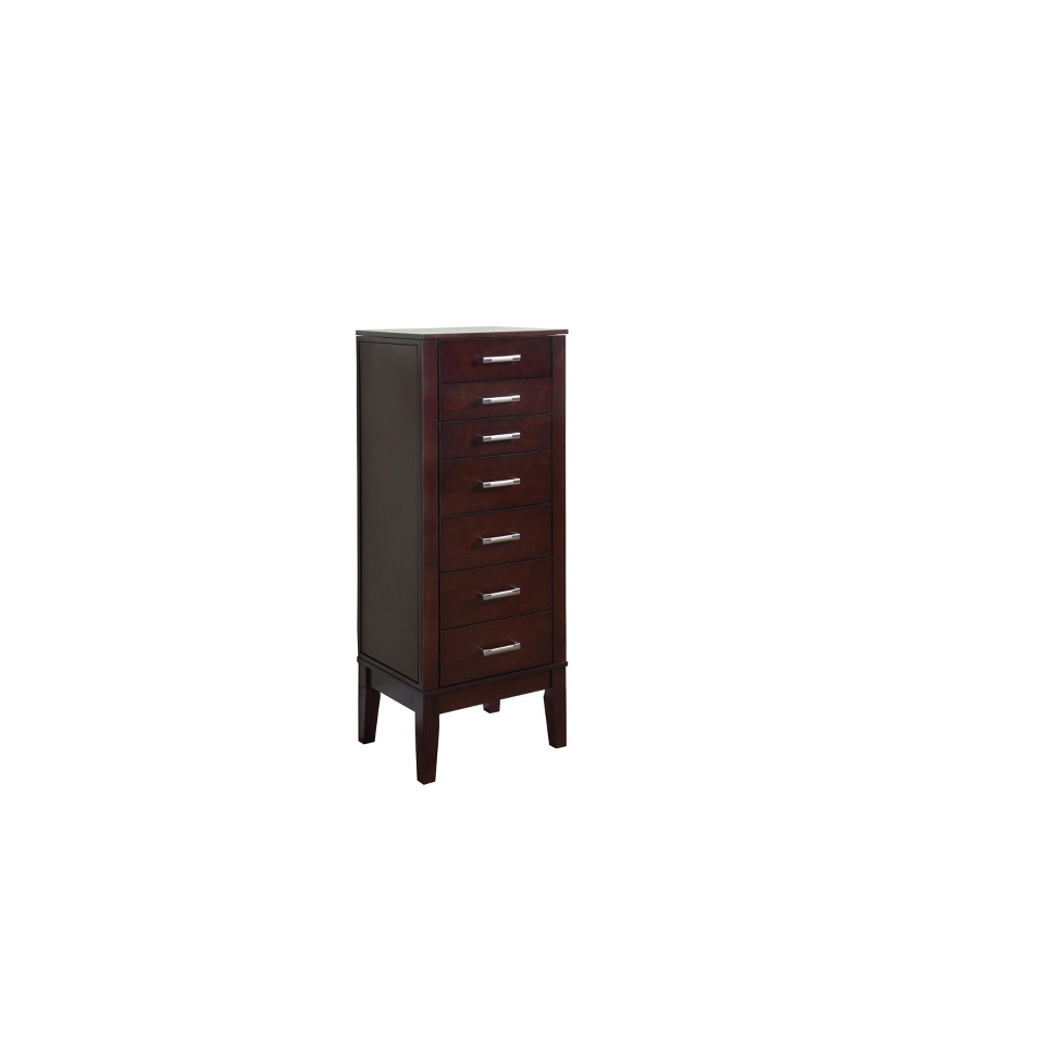 Contemporary Jewelry Armoire   Espresso