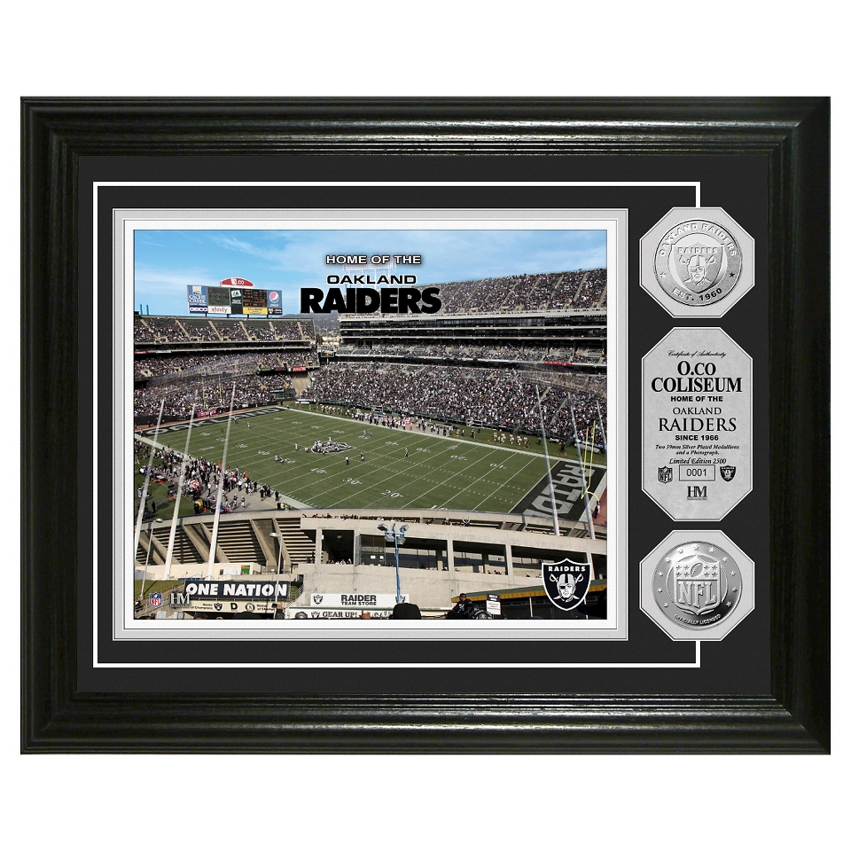 Oakland Coliseum The Highland Mint Silver Coin Photomint Framed