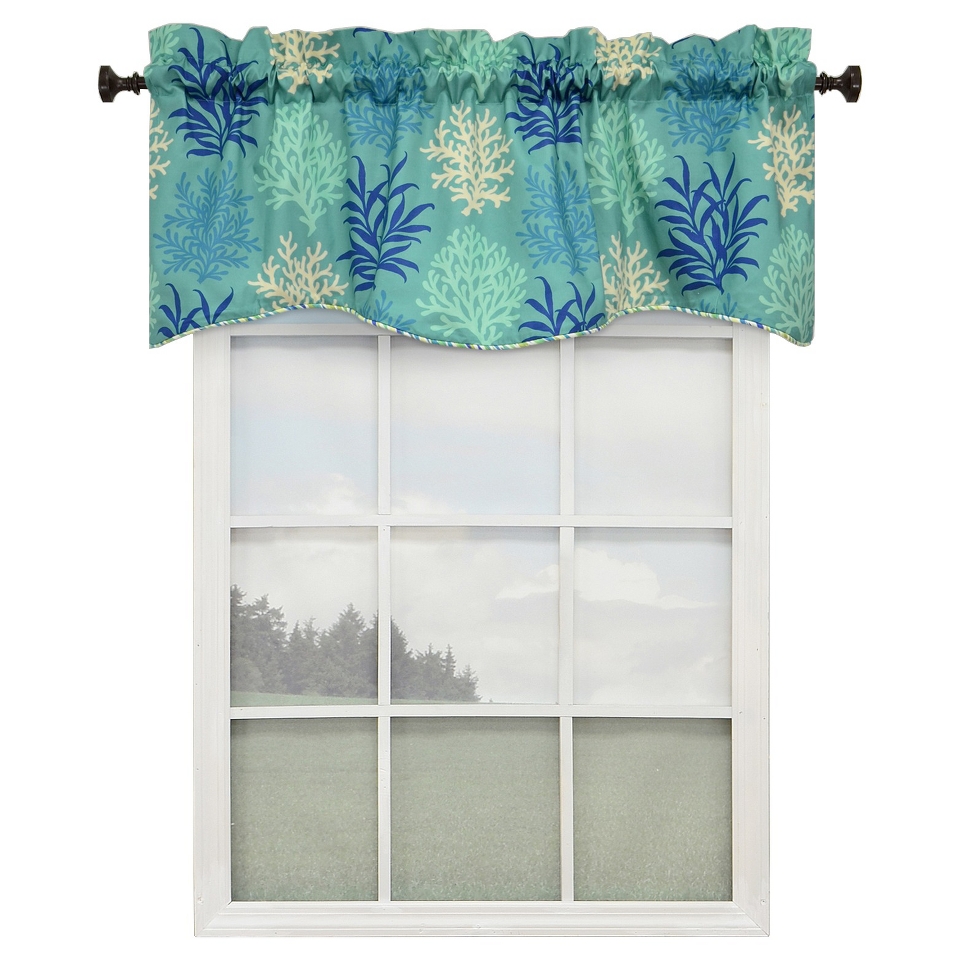 Lined Window Valance   Blue (52‘‘x21‘‘)