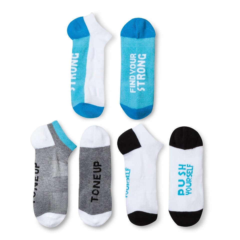 Modern Heritage™ Womens Active No Show Sock 3 Pack   Turquoise Blue