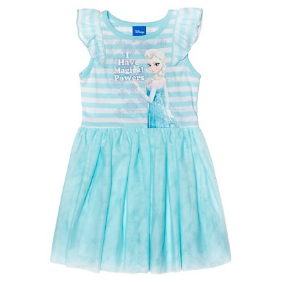 Disney Frozen Toddler Girls Elsa Tunic Dress - Aqua 3T