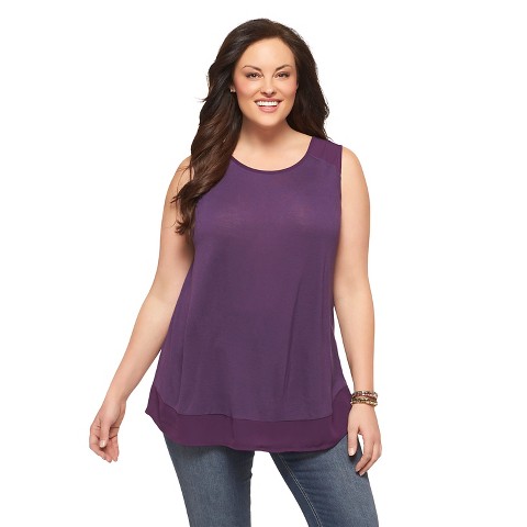 Women's Plus Size Knit Top-Merona® : Target
