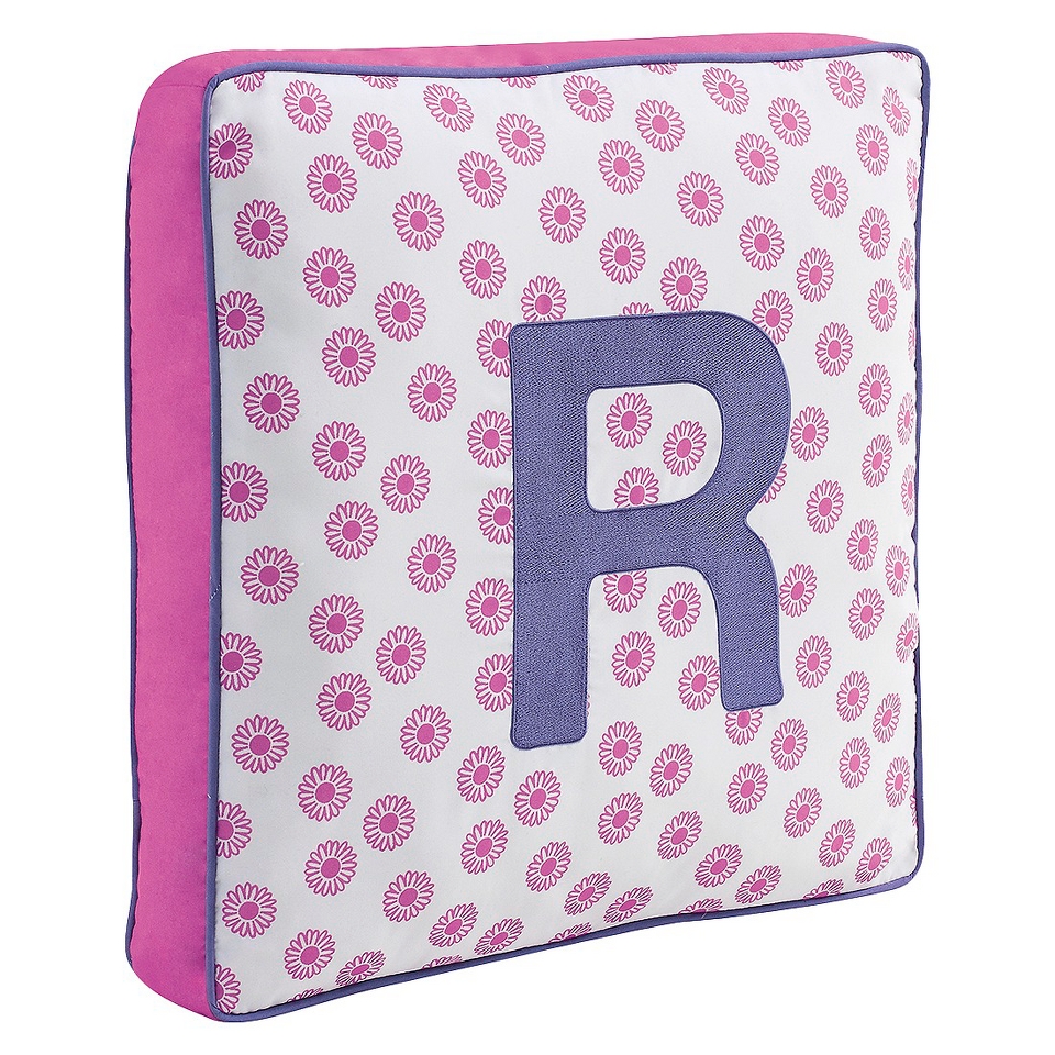 Letter Pillow   Pink/Purple