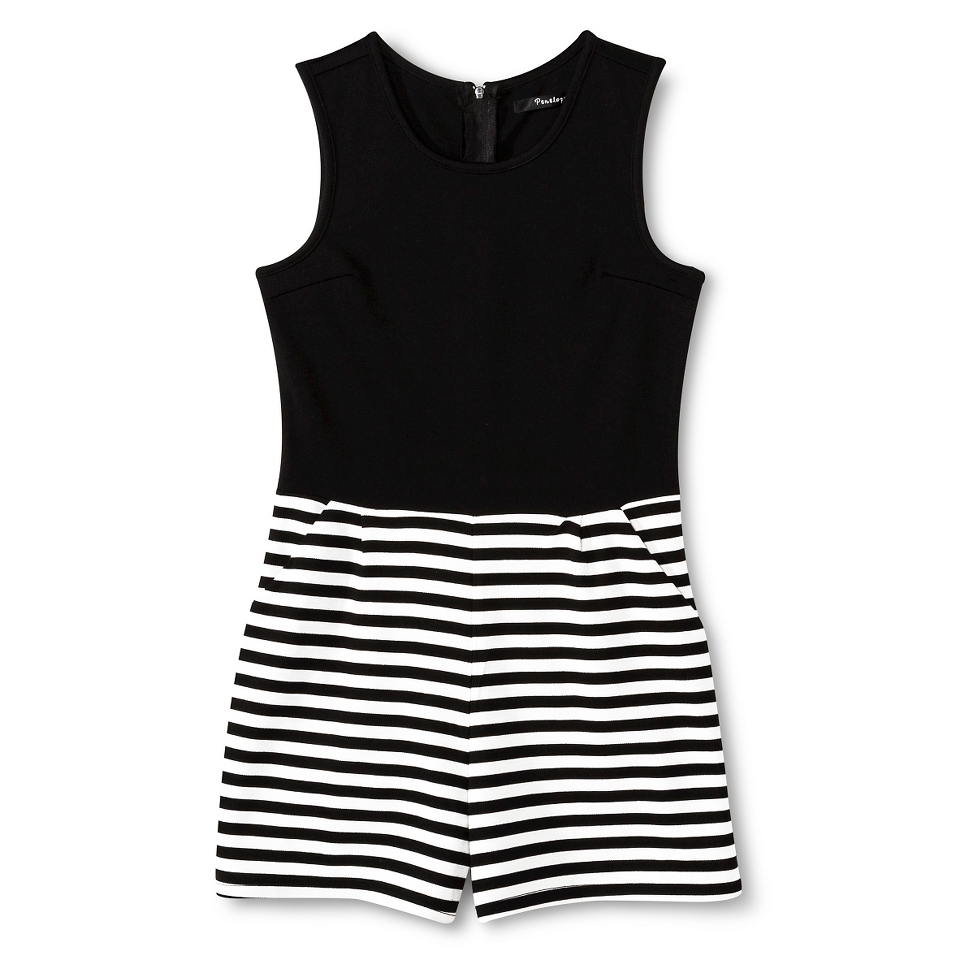 Girls Penelope Tree by Miss Behave Striped Romper