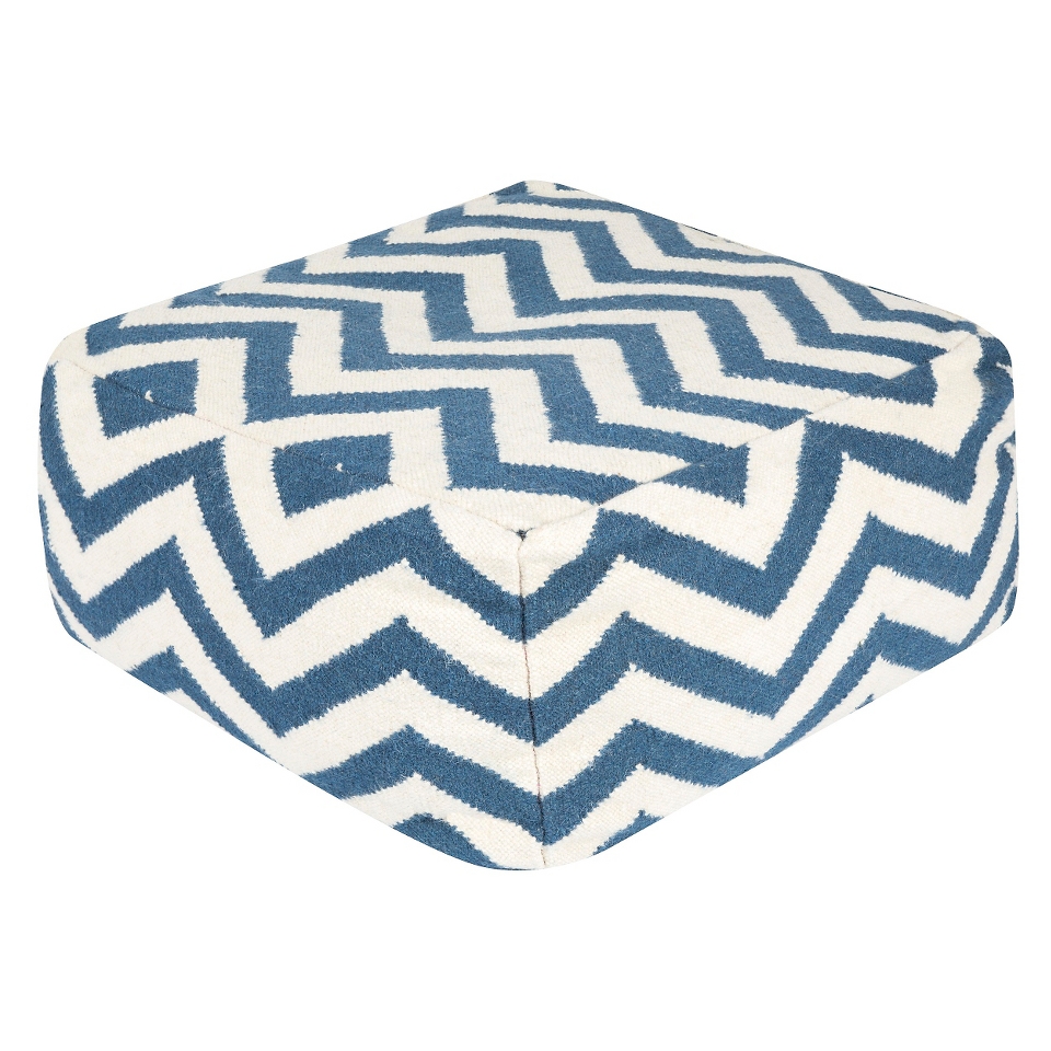 Icarus Chevron Pouf 24 x 24 x 13