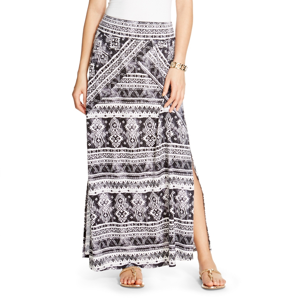 Womens Knit Maxi Skirt w/Side Slits   Studio 253