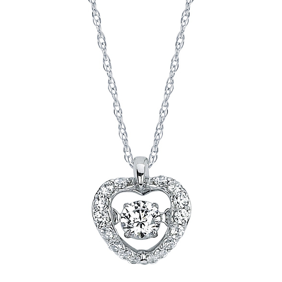 33 CT. T.W. Diamond Brilliance In Motion Pendant in 14K White Gold