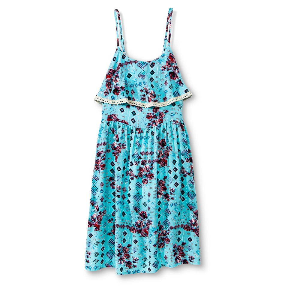 Girls A Line Floral Dress