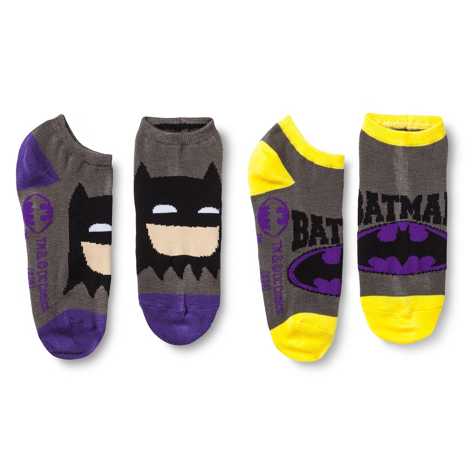 Batman Womens Emoji Ankle Socks 2 pack
