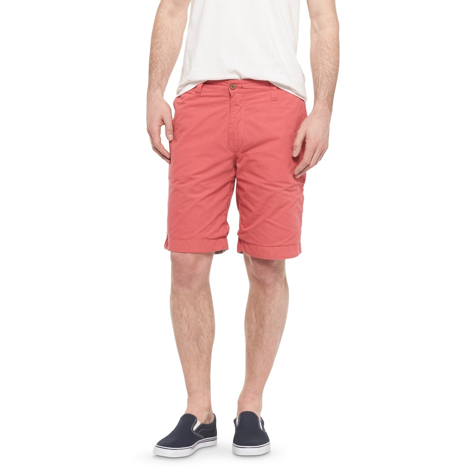 Olde School Mens Reversible Madras Shorts Rose