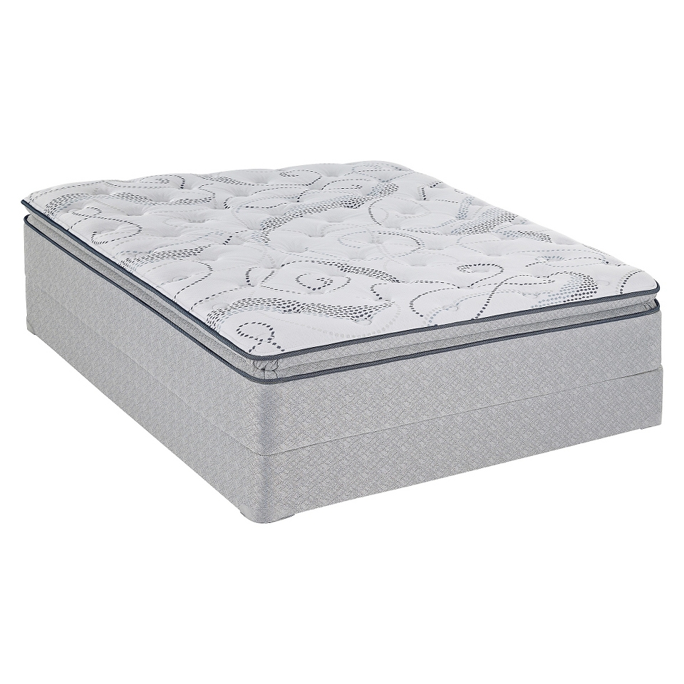 Sealy Sand Cove Plush Euro Pillowtop Mattress Set