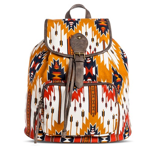 Aztec Print Backpack Handbag Orange - Mossimo Su... : Target