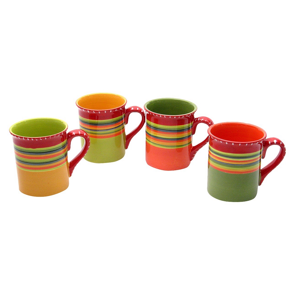 Certified International Hot Tamale Mug Set of 4 (18 oz.)