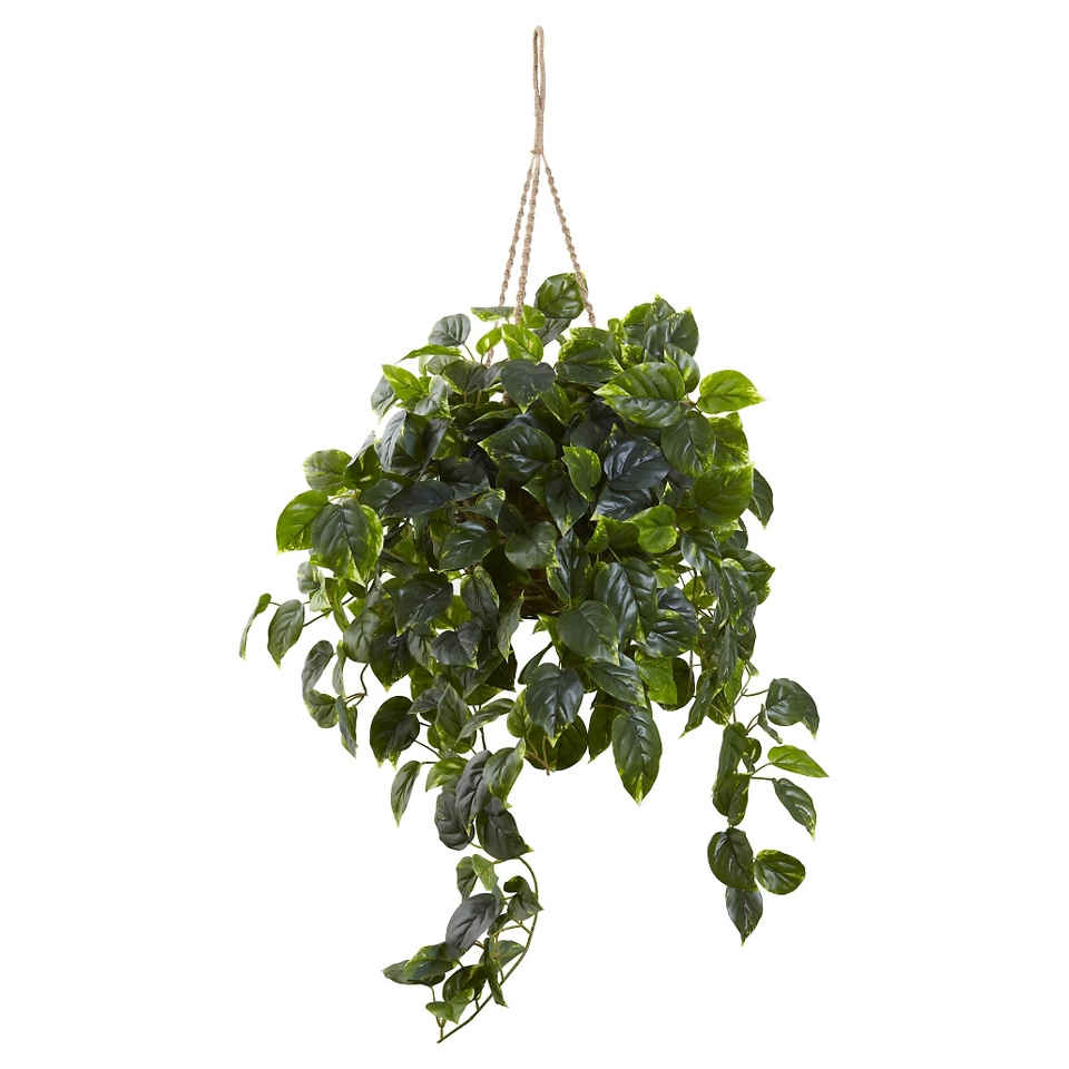 Nearly Natural Pothos Hanging Basket UV Resistant (Indoor/Outdoor