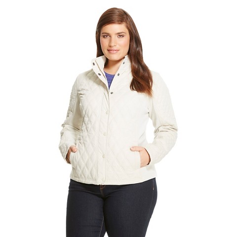 Women's Plus Size Quilted Jacket - Ava & Viv : Target