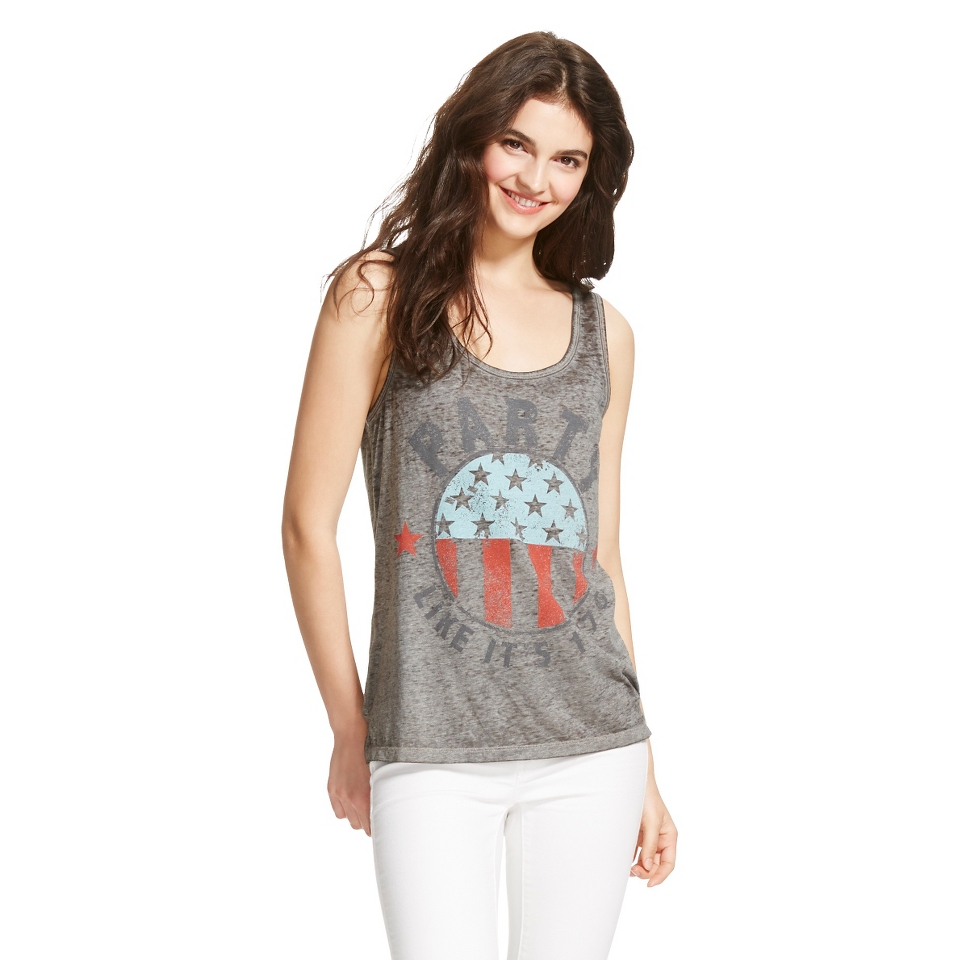 Americana Party Like Its 1776 Graphic Tank Grey