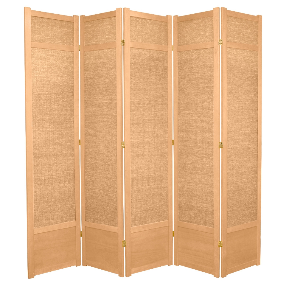 ft. Tall Jute Shoji Screen (5 Panels)