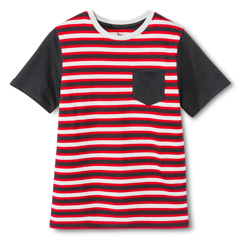 Boys Striped Tee with Pocket