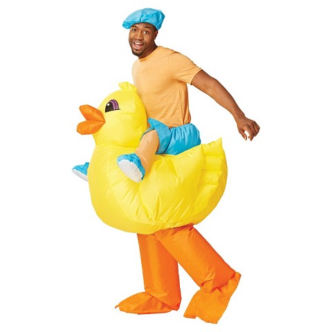 Men's Inflatable Yellow Ducky Costume : Target