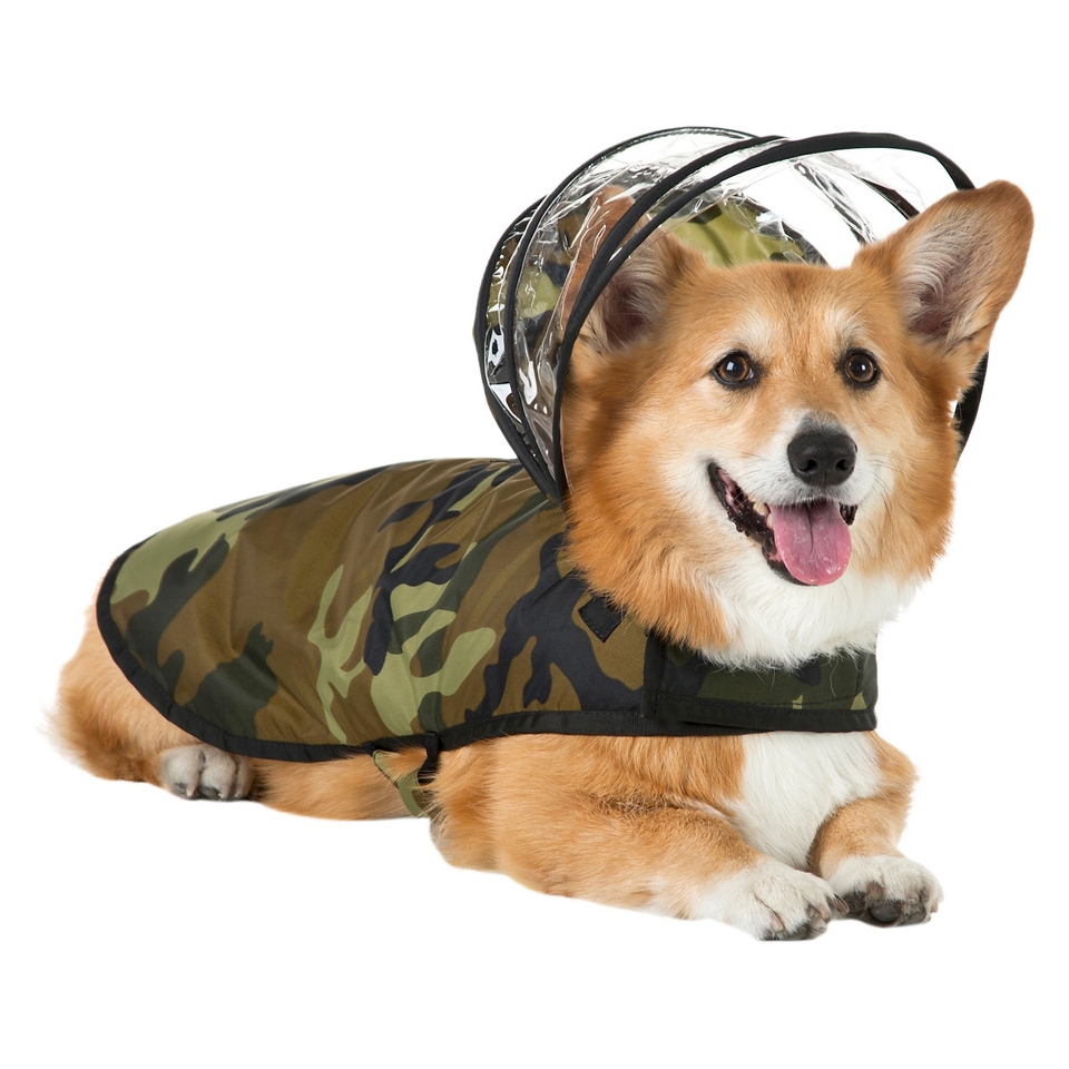 Push Pushi Dog Raincoat   Woodland Camo