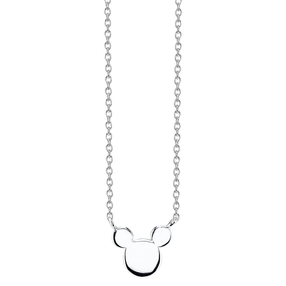 Silver Mickey Mouse Necklace Silver (18.45)