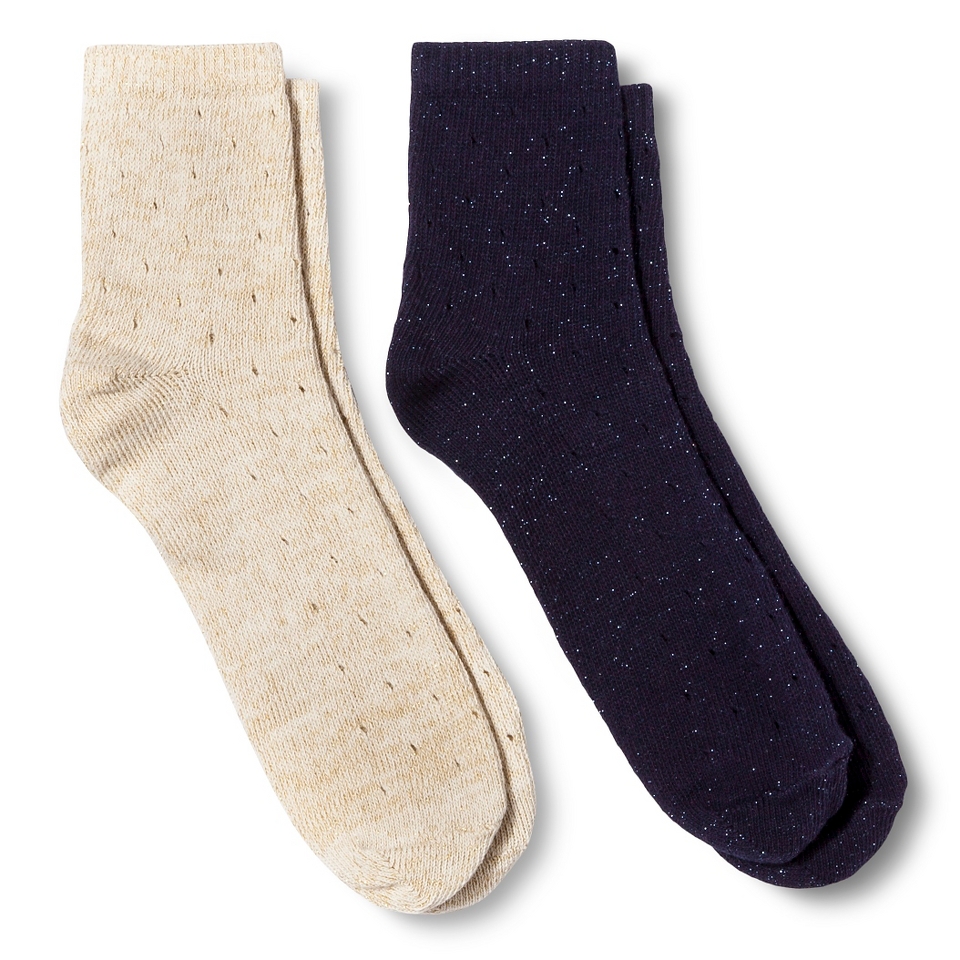Womens Casual Ankle Socks 2 Pack 4 10   Merona™