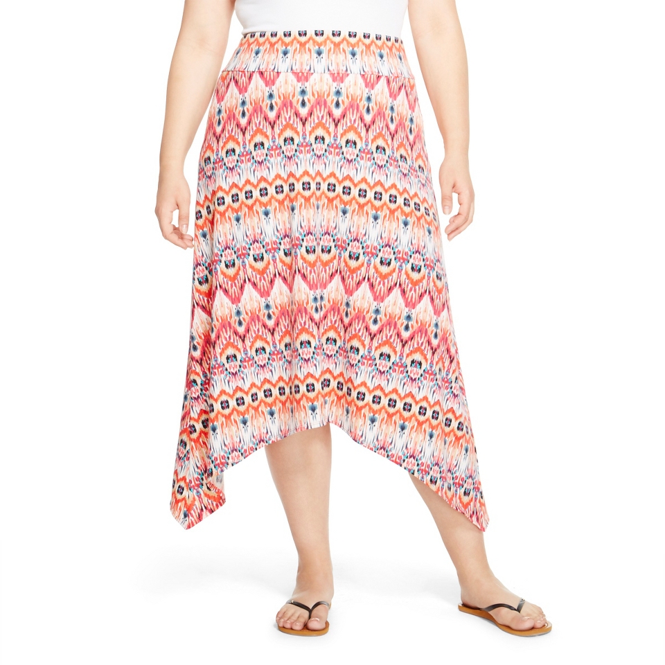 Size Sharkbite Maxi Skirt Cream/Coral Studio 253