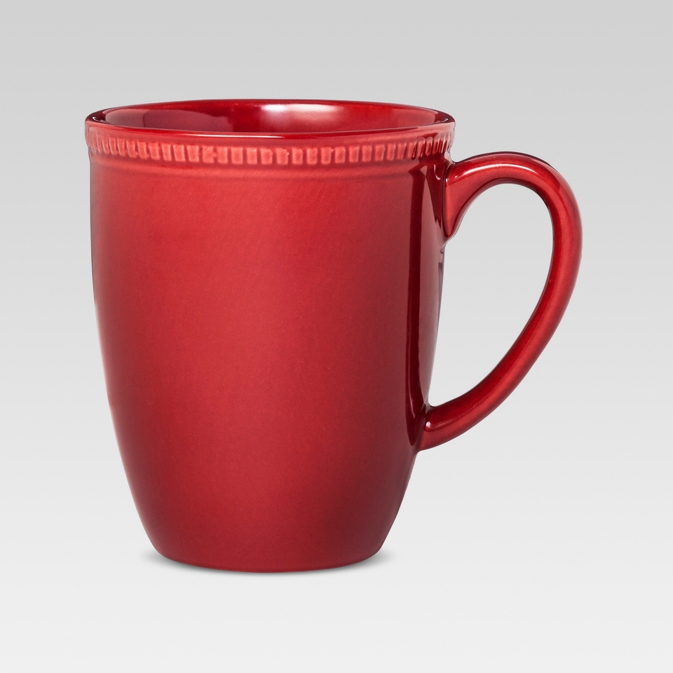 Threshold Camden Round Mug Red Set of 4