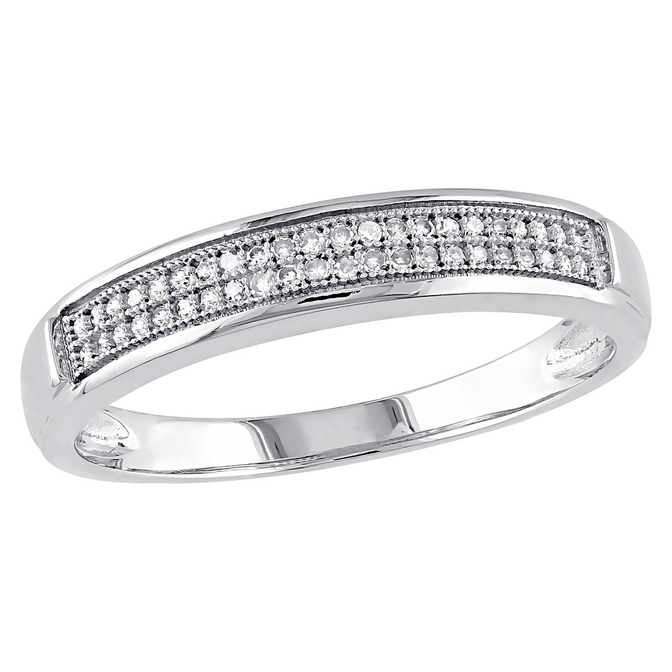 Mens 1/8 CT. T.W. Diamond Ring in 10K White Gold (GH) (I2 I3)