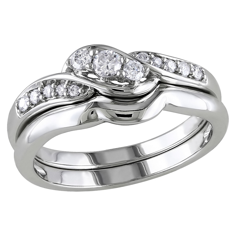 CT. T.W. Diamond Bridal Set in 10K White Gold (GH) (I1 I2)