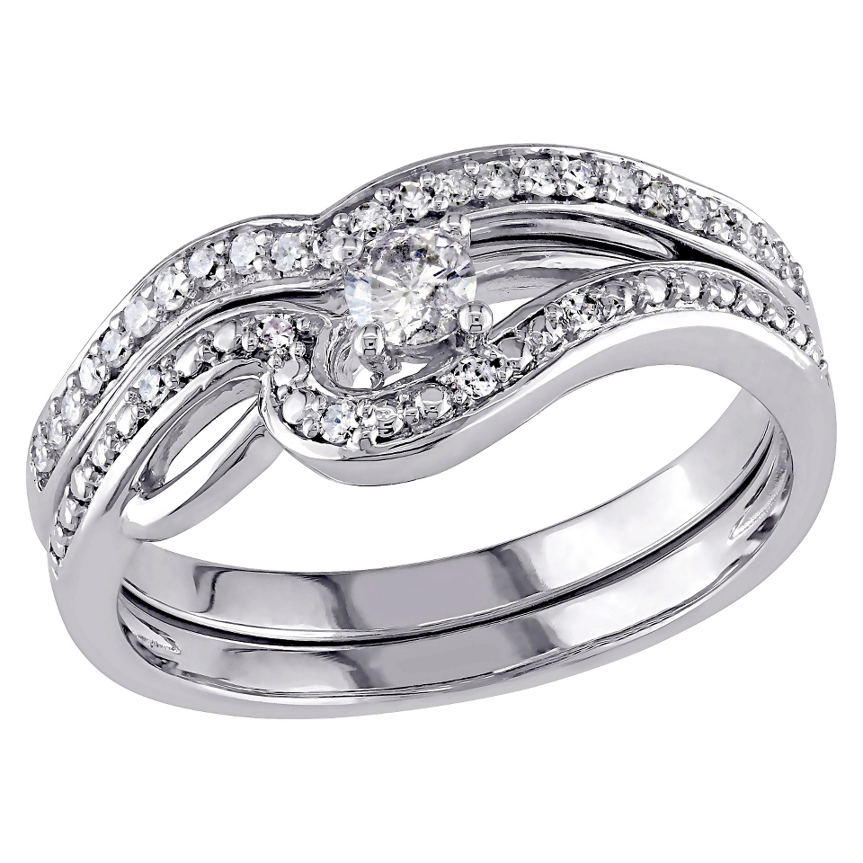 CT. T.W. Diamond Bridal Set in 10K White Gold (GH) (I2 I3)