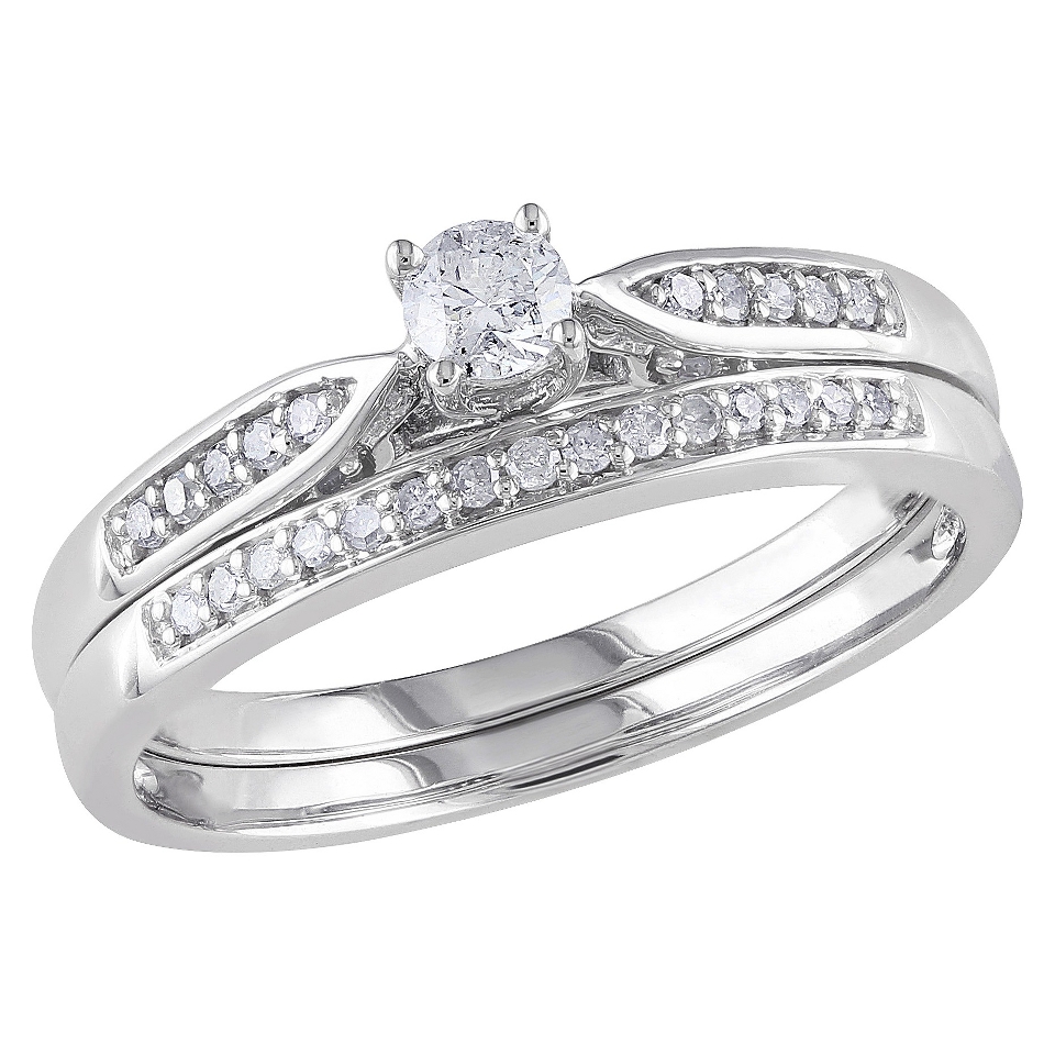 CT. T.W. Diamond Bridal Set in 10K White Gold (GH) (I2 I3)