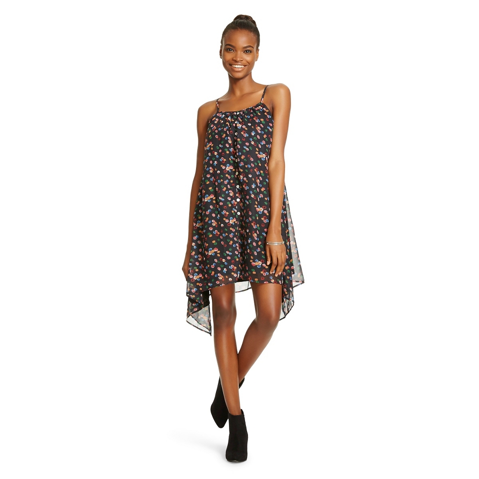 Womens Printed A line Dress Abstract Dot Combo